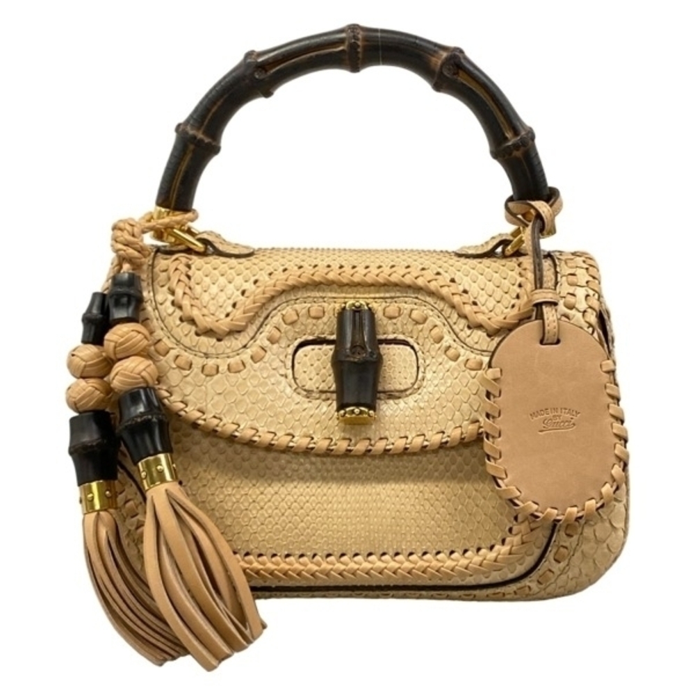 Gucci handbag Bamboo beige bag